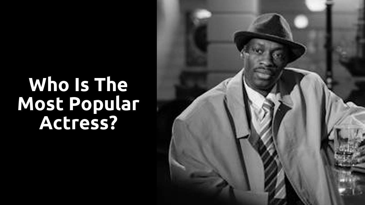 Who is the most popular actress?